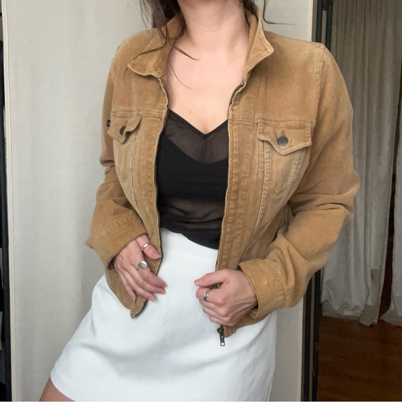 Abercrombie & Fitch Women's Brown Corduroy Jacket - Picture 1 of 10